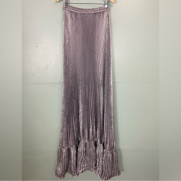 Anthropologie L’IDEE Fantasia Strapless Pleated Shift‎ Gown Dress Maxi Size 8 - Picture 2 of 8